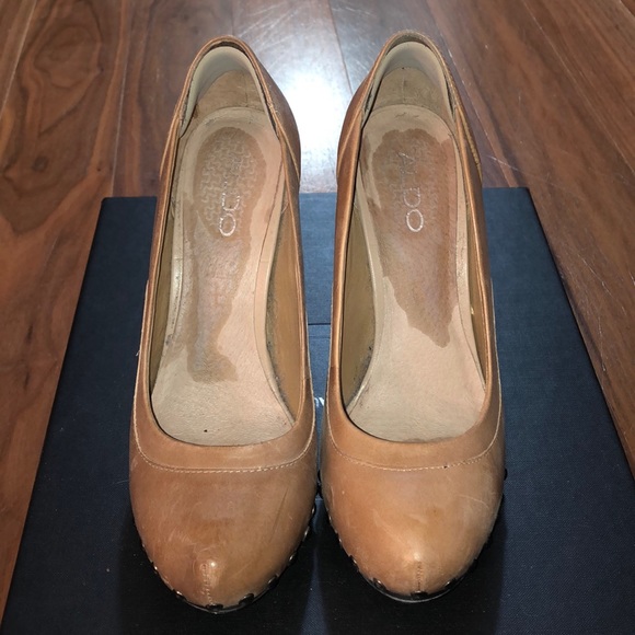 ALDO platform pumps - real leather